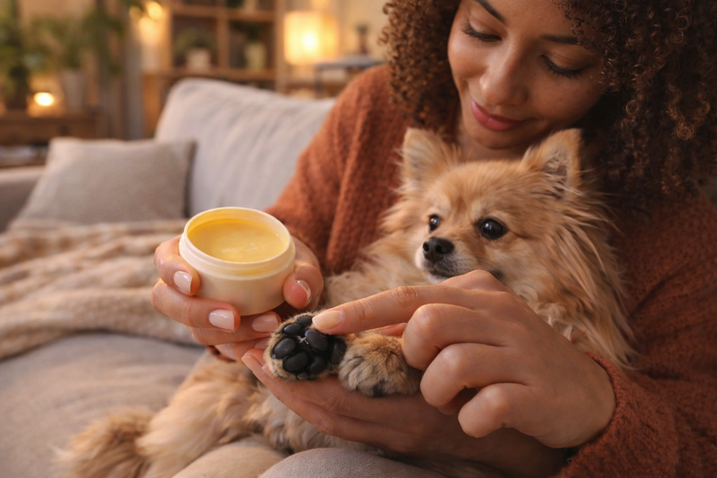 Bálsamo calmante y protector para patitas sensibles de perros y gatos