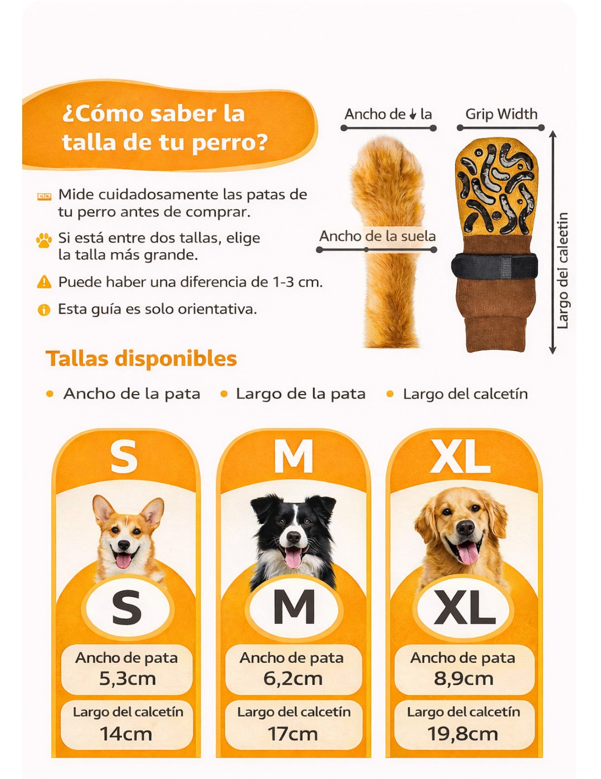 Calcetines Antideslizantes para Perros (Pack 4)