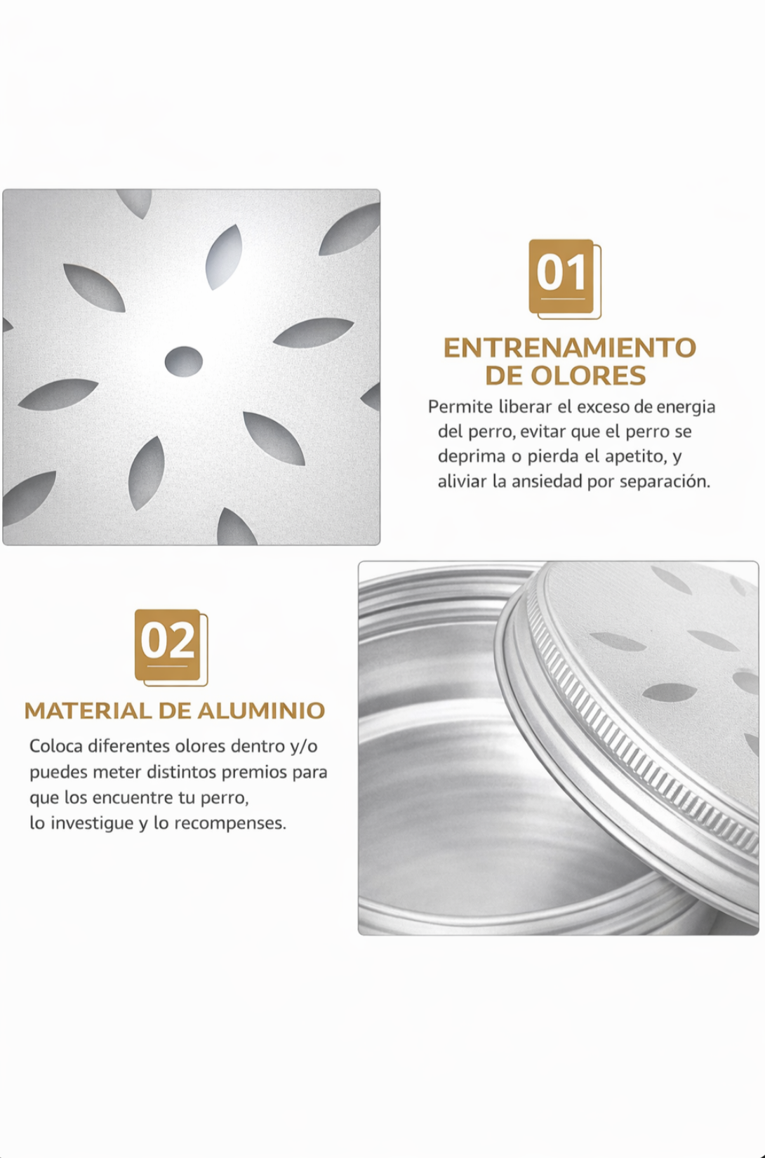 Set de 12 Cajas de Entrenamiento Olfativo para Perros