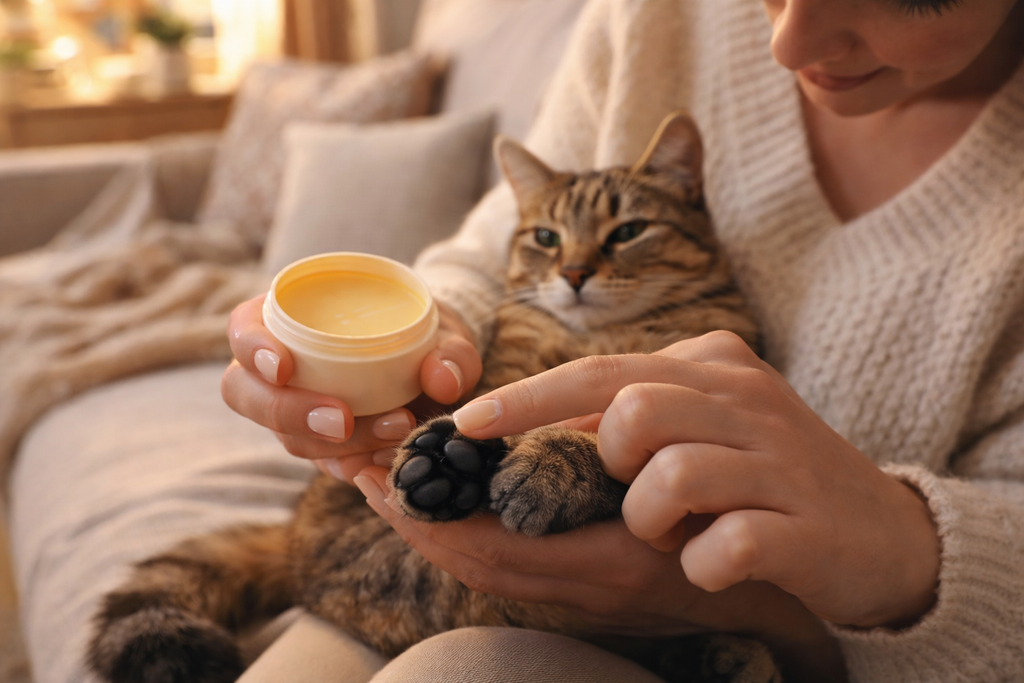 Bálsamo calmante y protector para patitas sensibles de perros y gatos