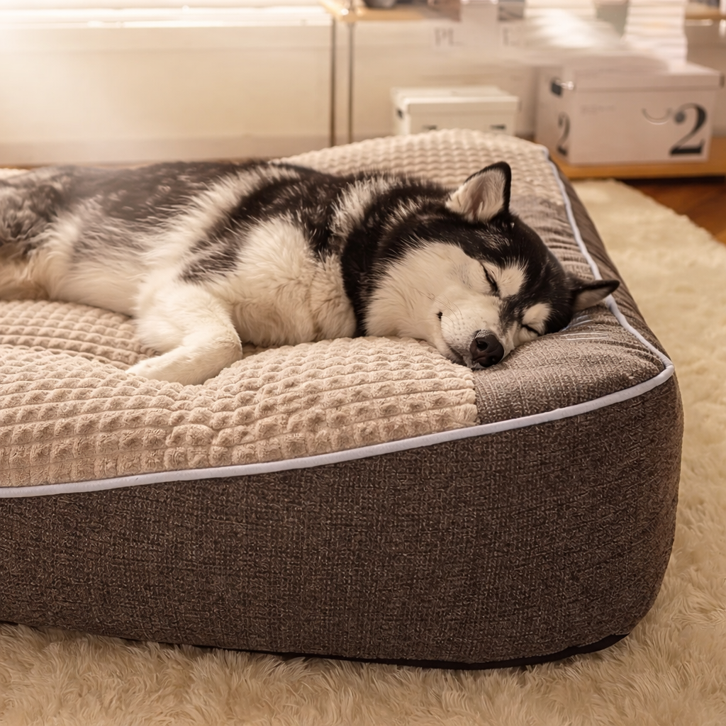 Cama antiestrés acolchada perfecta para perros de todos los tamaños
